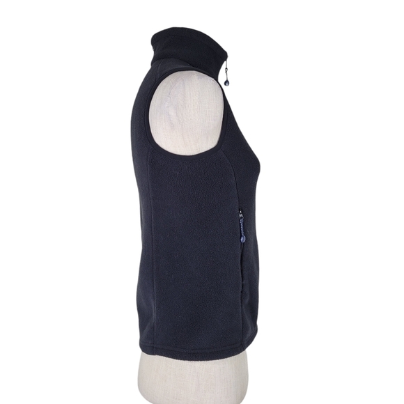 Vineyard Vines Marthas Vineyard Fleece Vest Women Size S Front Zip Pockets Whale - Picture 3 of 12